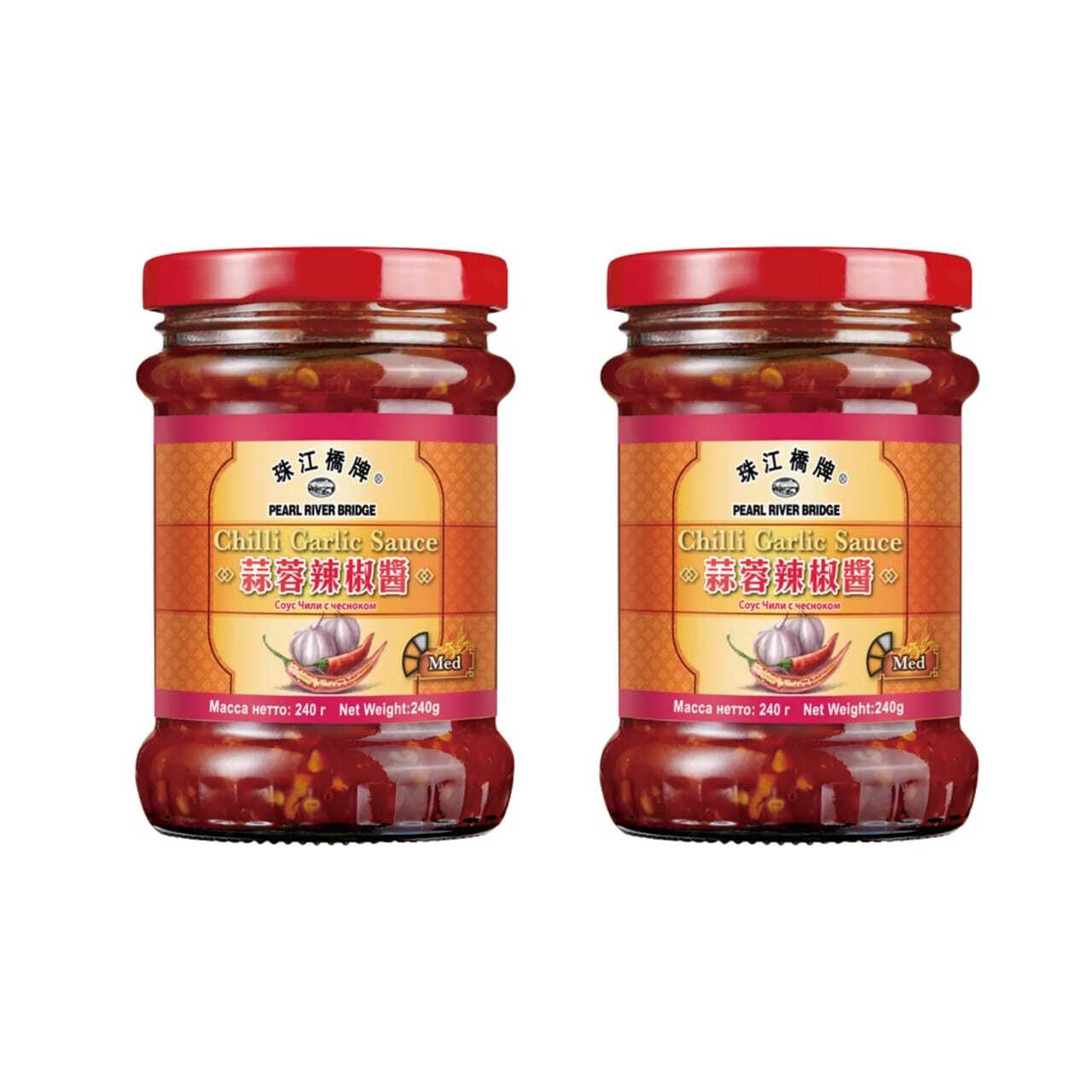 Соус Pearl River Bridge Chili garlic, 240 г х 2 шт