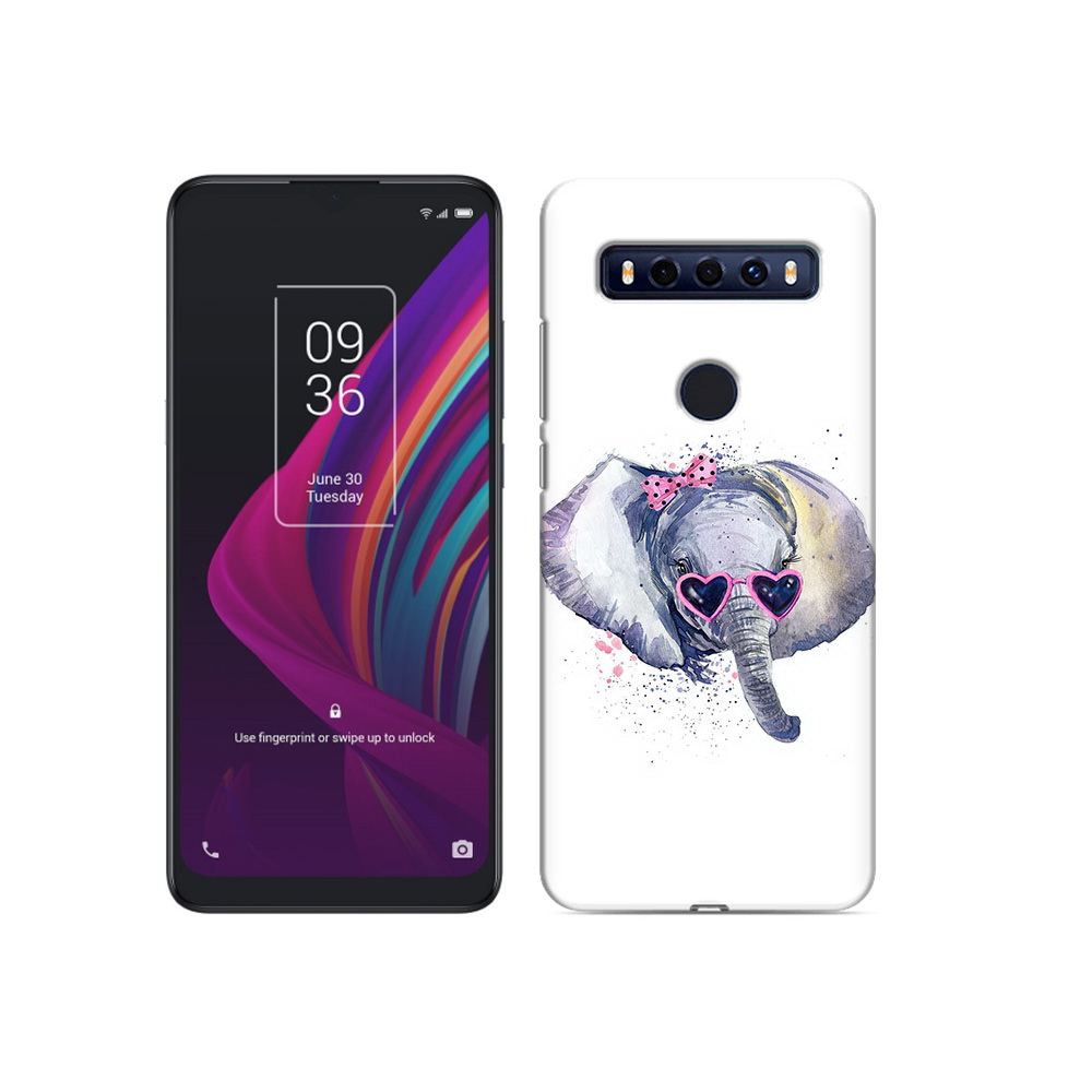 

Чехол MyPads Tocco для TCL 10 SE слоник в очках, Прозрачный, Tocco
