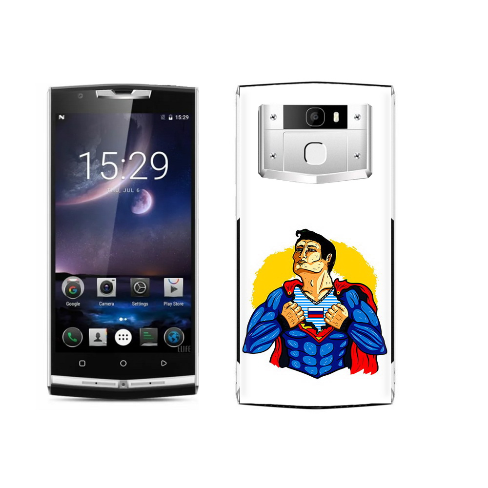 

Чехол MyPads Tocco для Oukitel K10000 Pro русский супермен, Прозрачный, Tocco