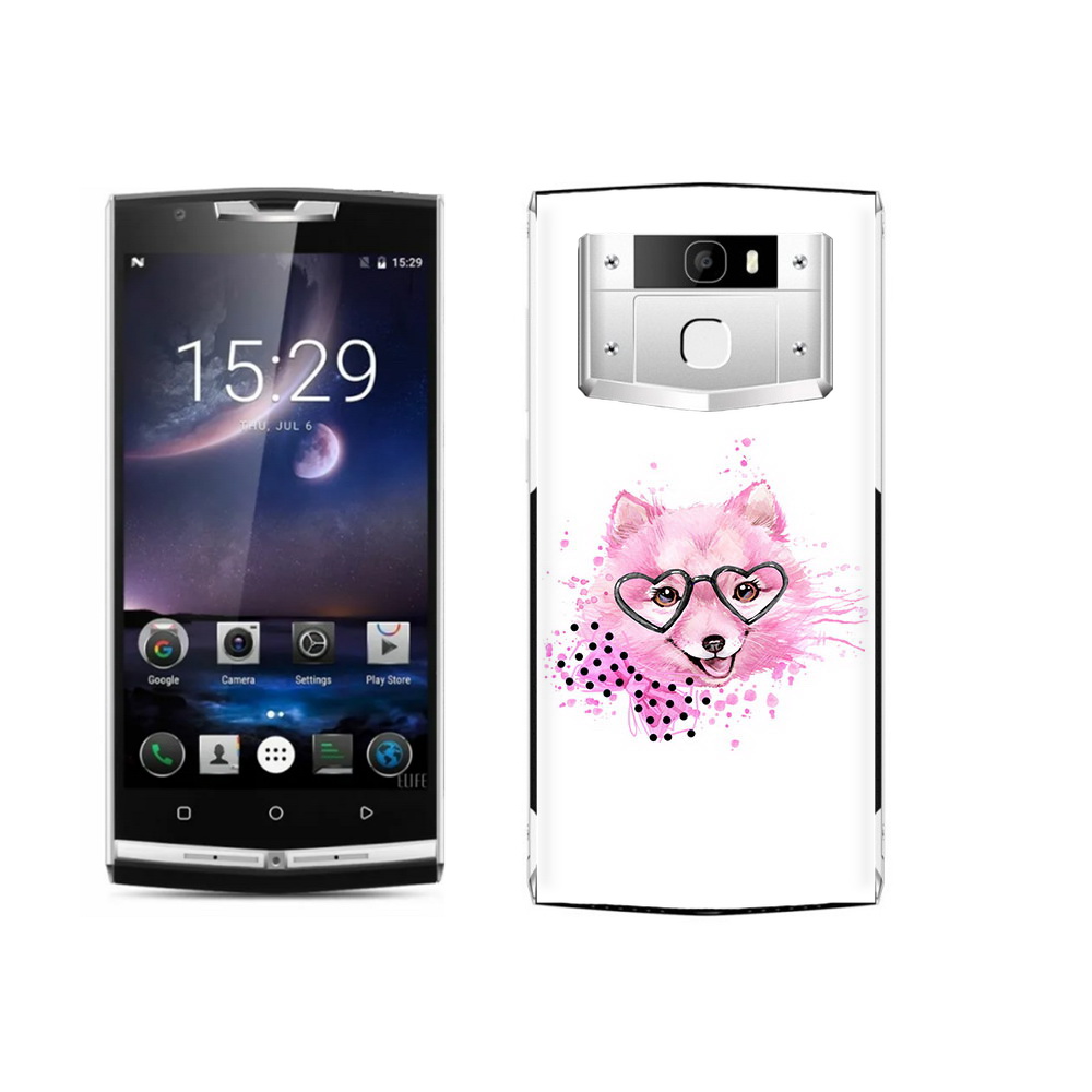 

Чехол MyPads Tocco для Oukitel K10000 Pro розовый волченок, Прозрачный, Tocco