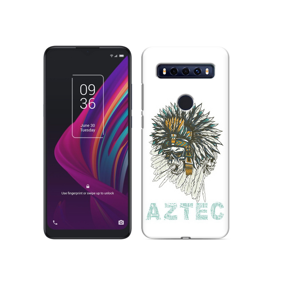 

Чехол MyPads Tocco для TCL 10 SE скелет индеец, Прозрачный, Tocco