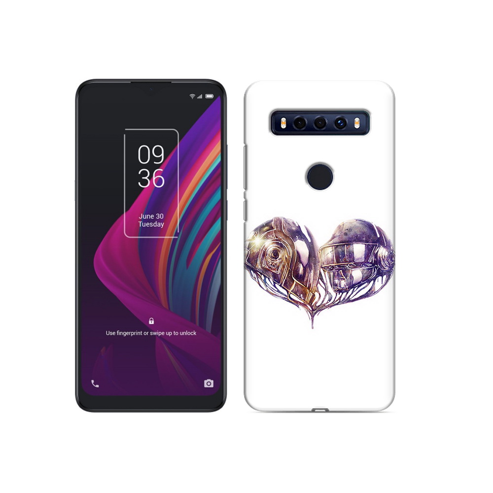 

Чехол MyPads Tocco для TCL 10 SE сердце абстракция, Прозрачный, Tocco