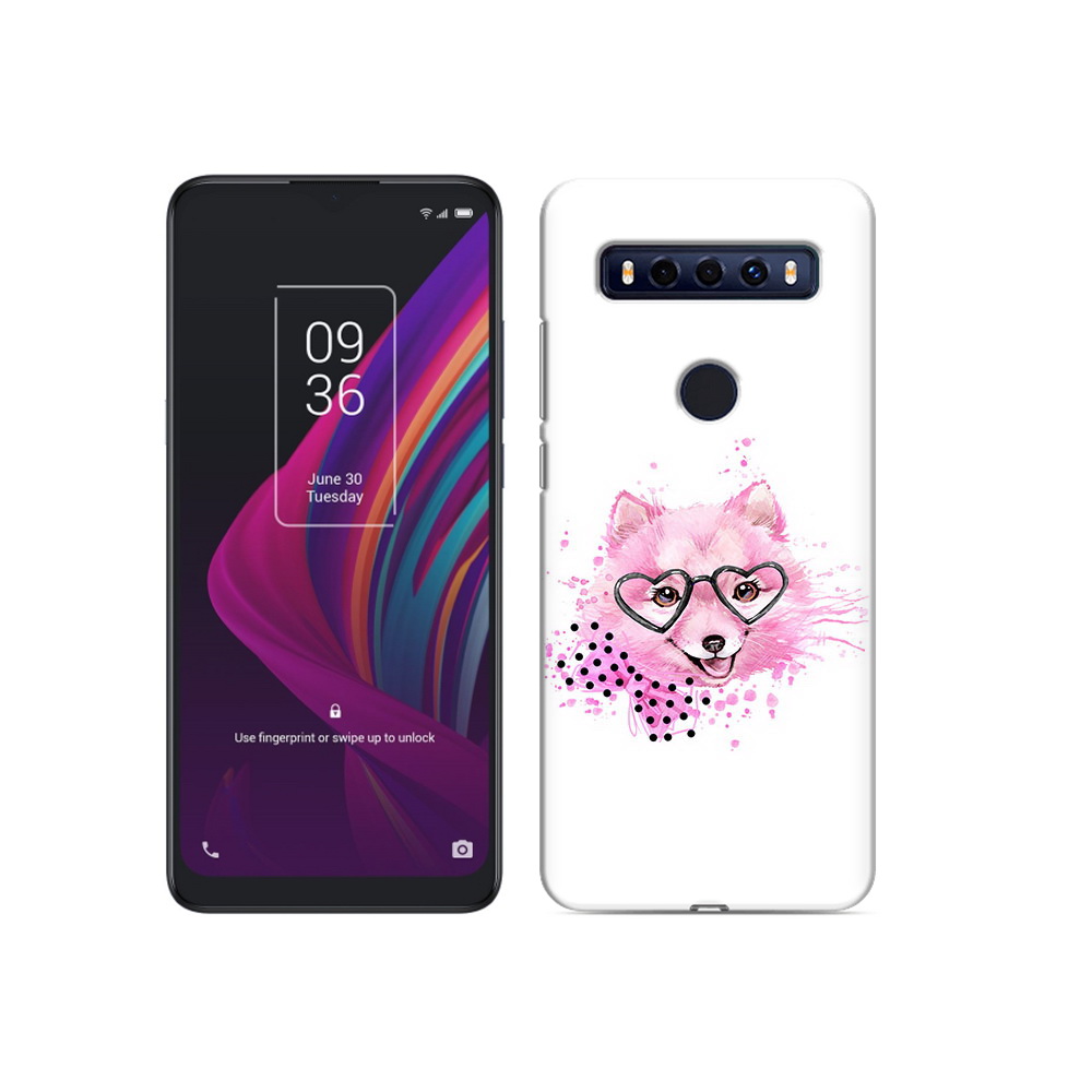 

Чехол MyPads Tocco для TCL 10 SE розовый волченок, Прозрачный, Tocco
