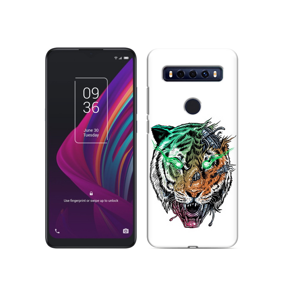 

Чехол MyPads Tocco для TCL 10 SE робо-тигр, Прозрачный, Tocco