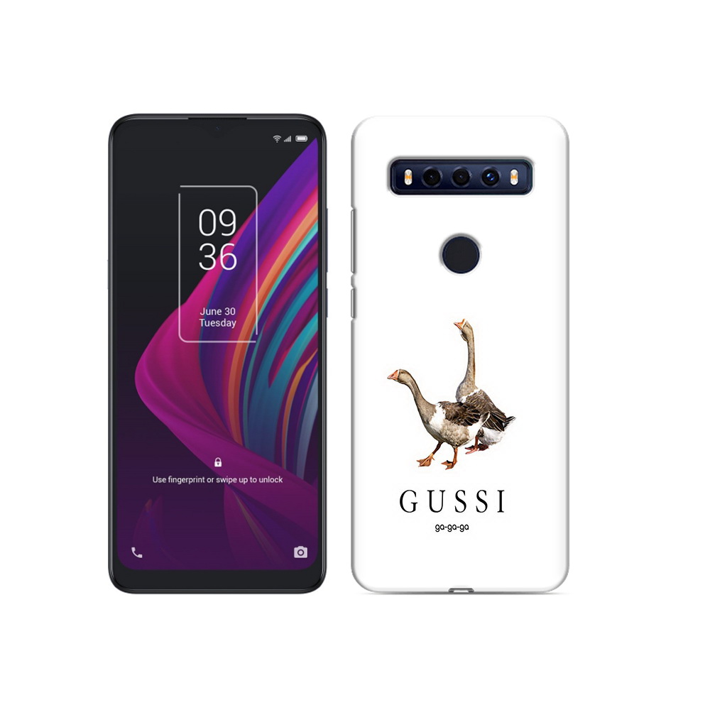 

Чехол MyPads Tocco для TCL 10 SE Гусси бренд, Прозрачный, Tocco