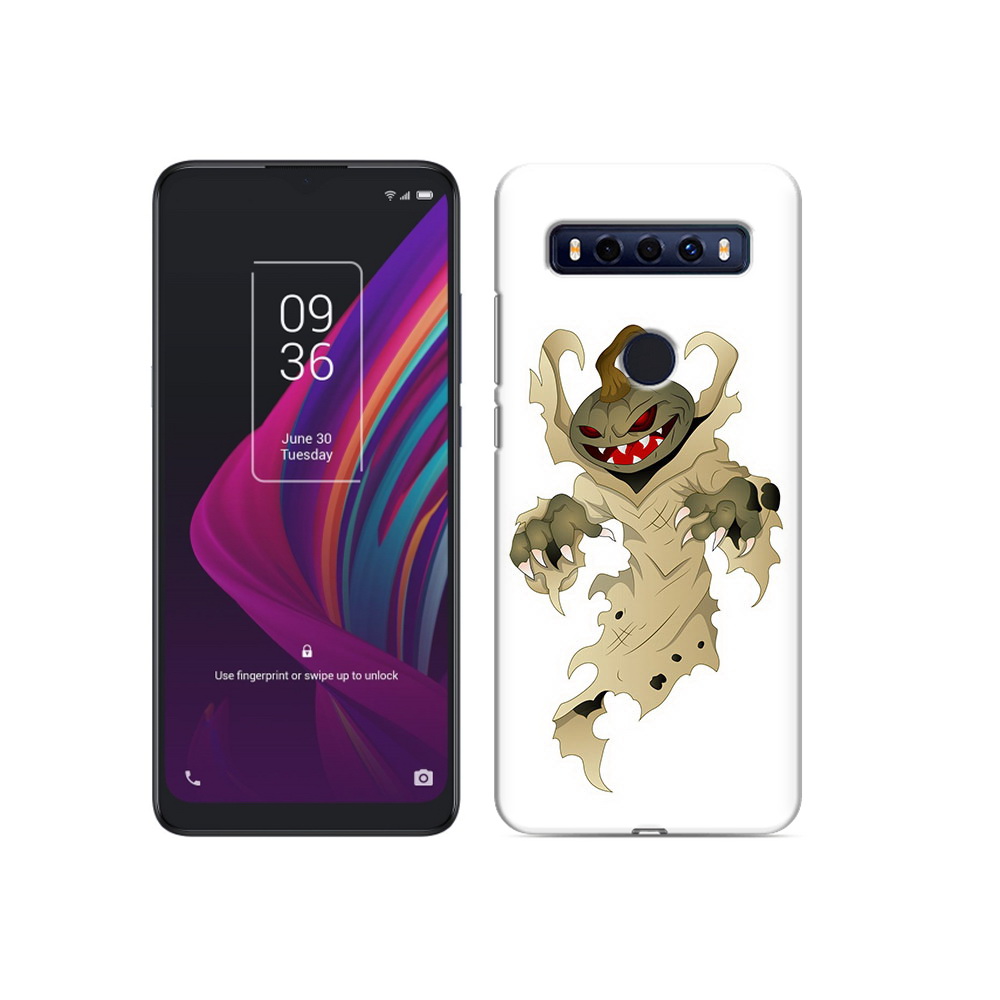 

Чехол MyPads Tocco для TCL 10 SE призрак хэллоуина, Прозрачный, Tocco
