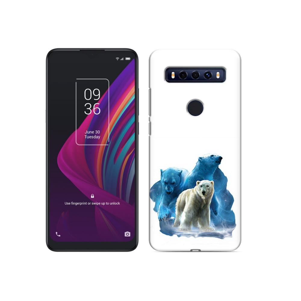 

Чехол MyPads Tocco для TCL 10 SE полярный медведь, Прозрачный, Tocco