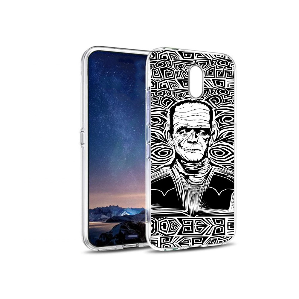 

Чехол MyPads Tocco для BQ 5016G франкенштейн черно белый, Прозрачный, Tocco