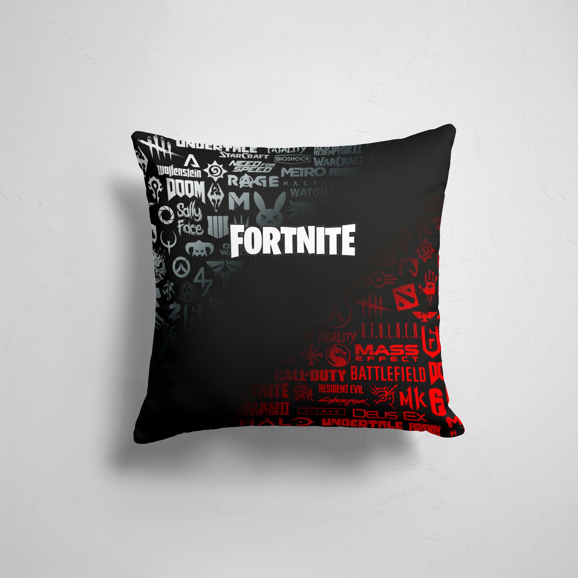 

Подушка декоративная 45х45см Геймерам Fortnite 10 СЕЗОН, Разноцветный