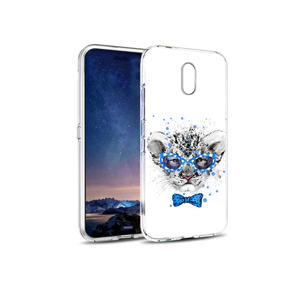 

Чехол MyPads Tocco для BQ 5016G тигренок с бабочкой, Прозрачный, Tocco