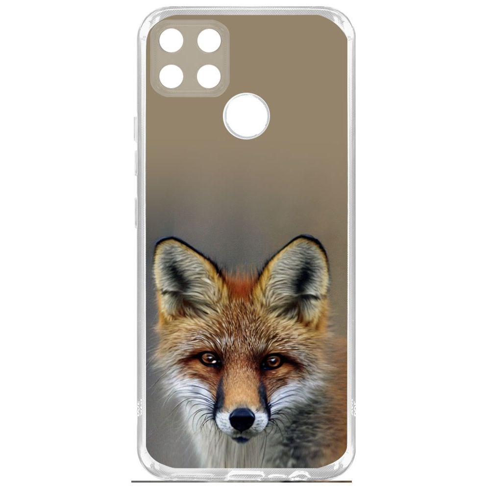 

Чехол-накладка Krutoff Clear Case Нейролиса для Realme C25s, Прозрачный