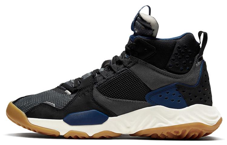 

Кроссовки унисекс Jordan Jordan Mid Storm Blue черные 44.5 EU, Черный, Jordan Mid Storm Blue