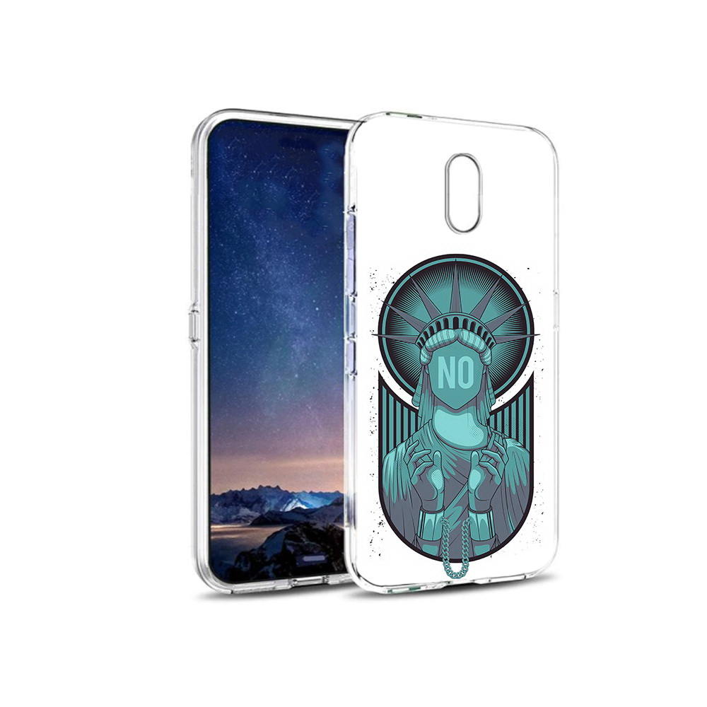 

Чехол MyPads Tocco для BQ 5016G статуя свободы зеленый, Прозрачный, Tocco