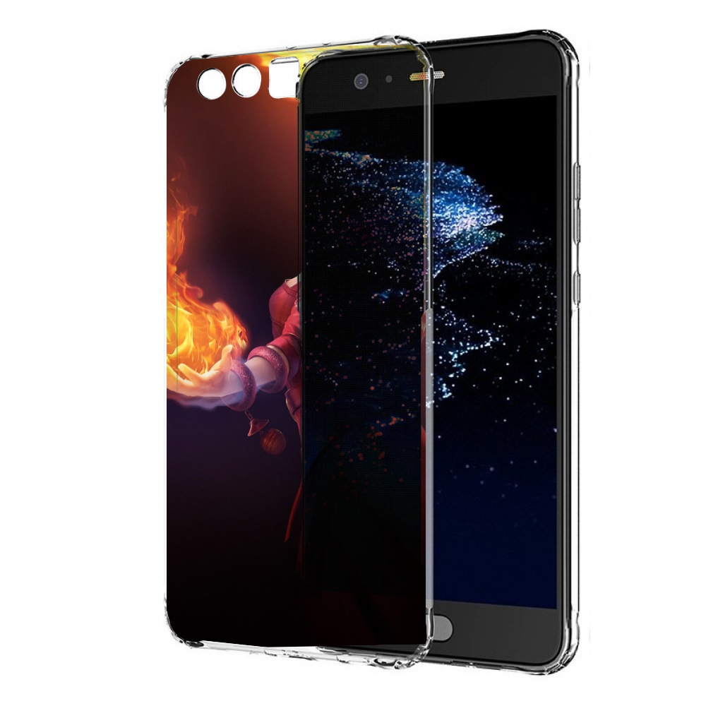 Чехол бампер MyPads dota 2 Lina для Huawei P10 Plus противоударный