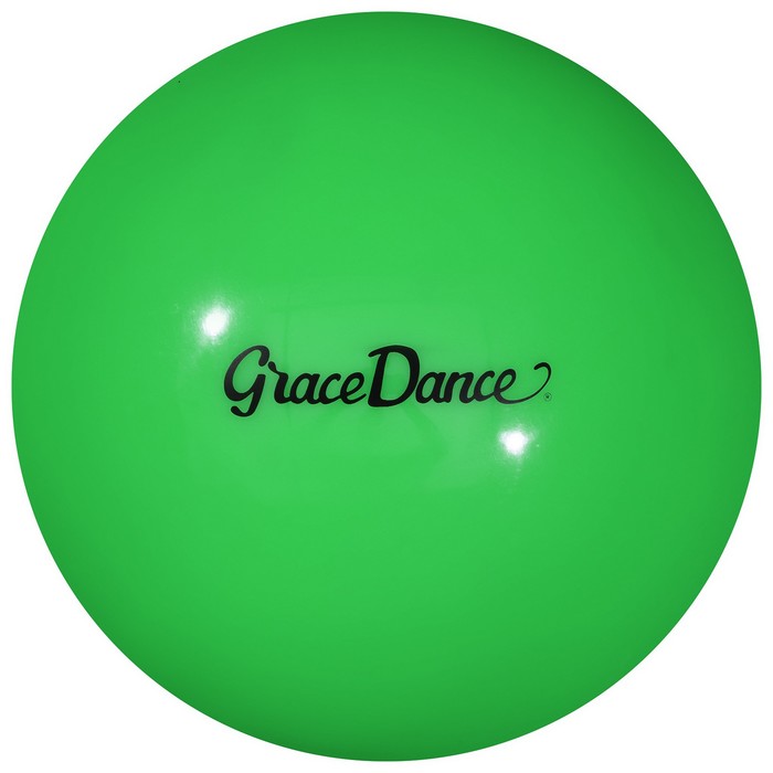 

Мяч для художественной гимнастики Grace Dance 18,5 см, 400 гр, цвет салатовый, Зеленый, 9139605