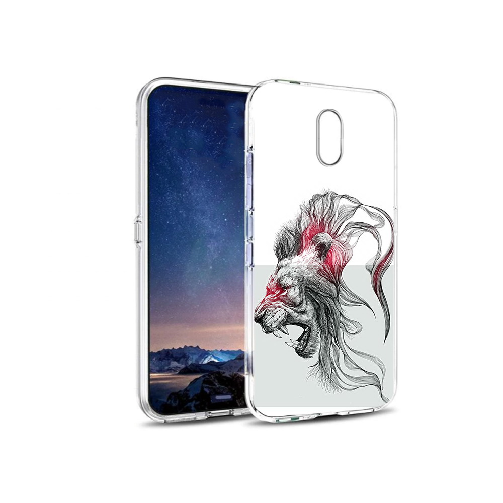 

Чехол MyPads Tocco для BQ 5016G разъяренный лев, Прозрачный, Tocco
