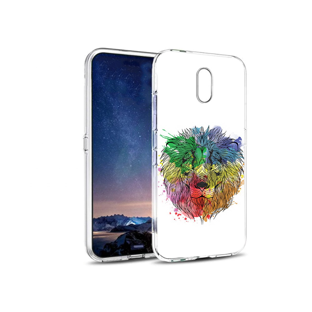 

Чехол MyPads Tocco для BQ 5016G разноцветный гордый лев, Прозрачный, Tocco
