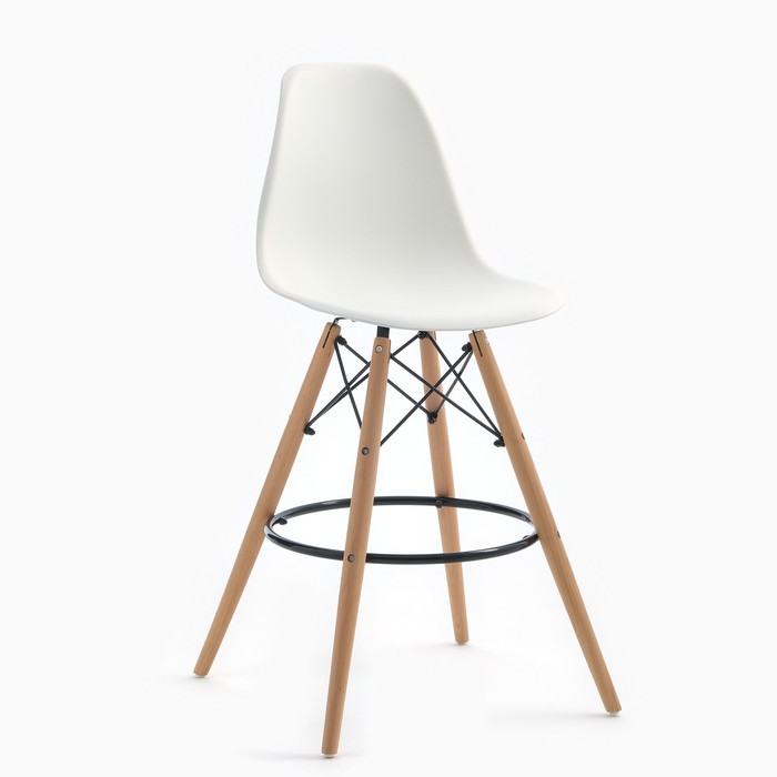 фото Клик мебель стул барный "eames" hyh-a304, белый