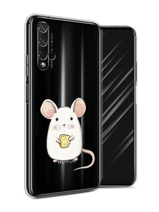 

Чехол Awog на Honor 20 "Мышка", Белый;розовый;прозрачный, 69550-1