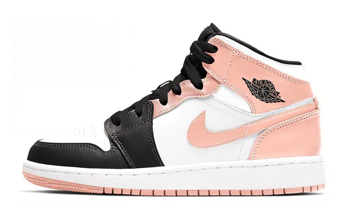

Кеды унисекс Jordan Jordan Mid Crimson Tint GS разноцветные 38.5 EU, Разноцветный, Jordan Mid Crimson Tint GS