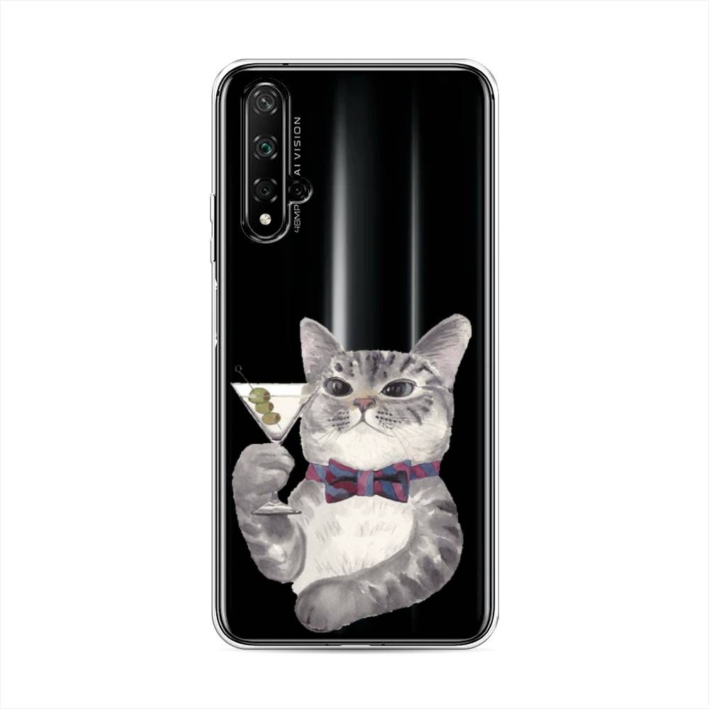 

Чехол Awog "Кот джентльмен" для Honor 20