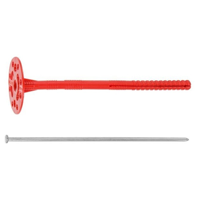 

Дюбель для теплоизоляции STARFIX 10х200 мм с металл. гвоздем 30 шт (SMD5-61268-30), с металлическим гвоздем