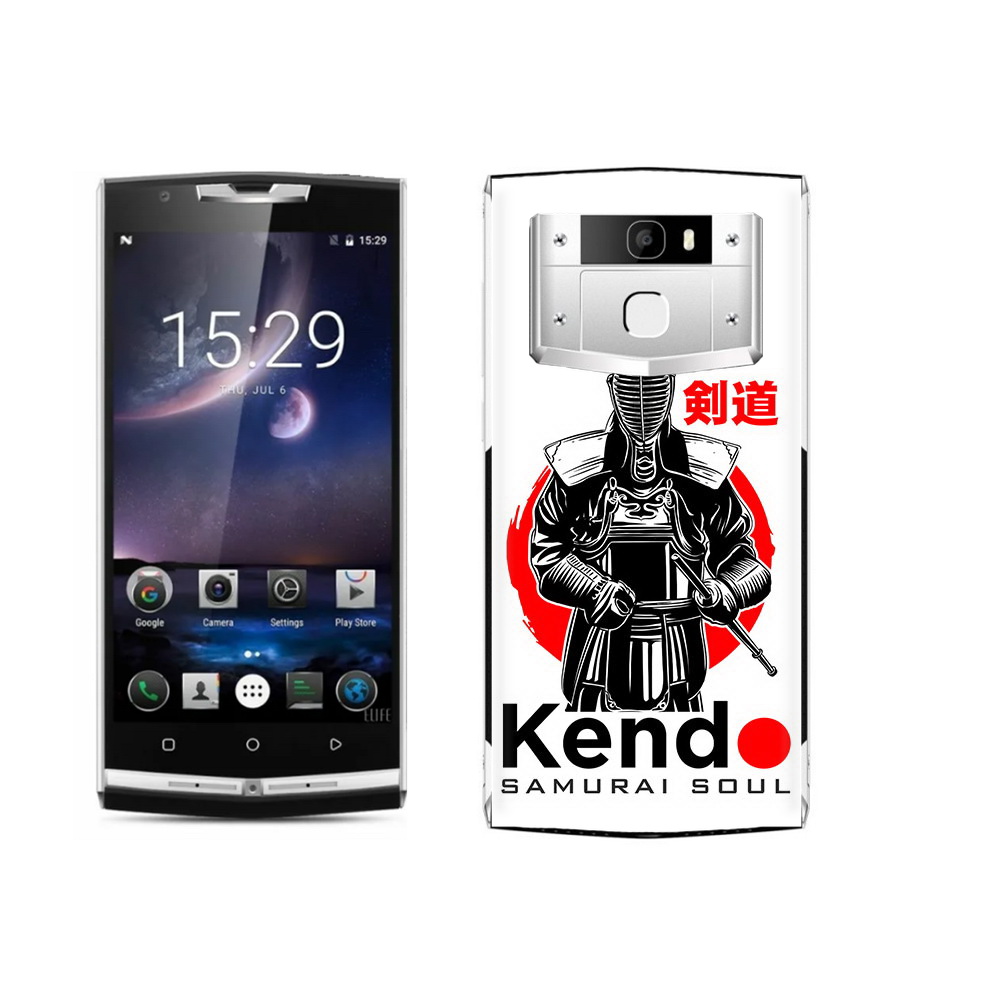 

Чехол MyPads Tocco для Oukitel K10000 Pro рисованый самурай, Прозрачный, Tocco