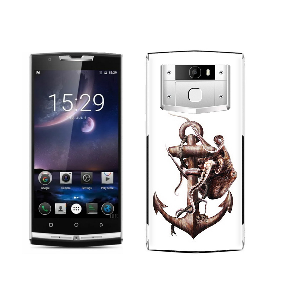 

Чехол MyPads Tocco для Oukitel K10000 Pro ржавый якорь, Прозрачный, Tocco