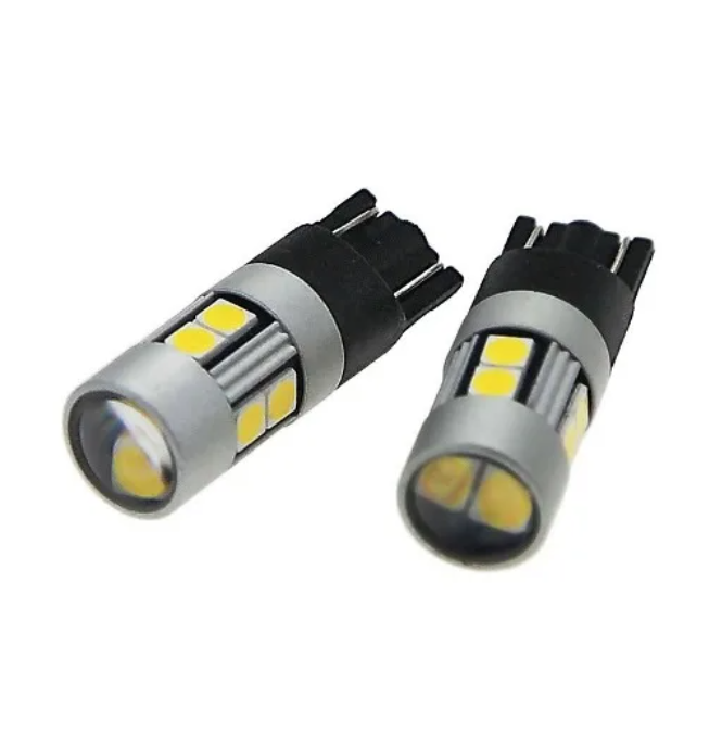 Лампа светодиодная W5W LEDO Max-Bright 10SMD линза 12V