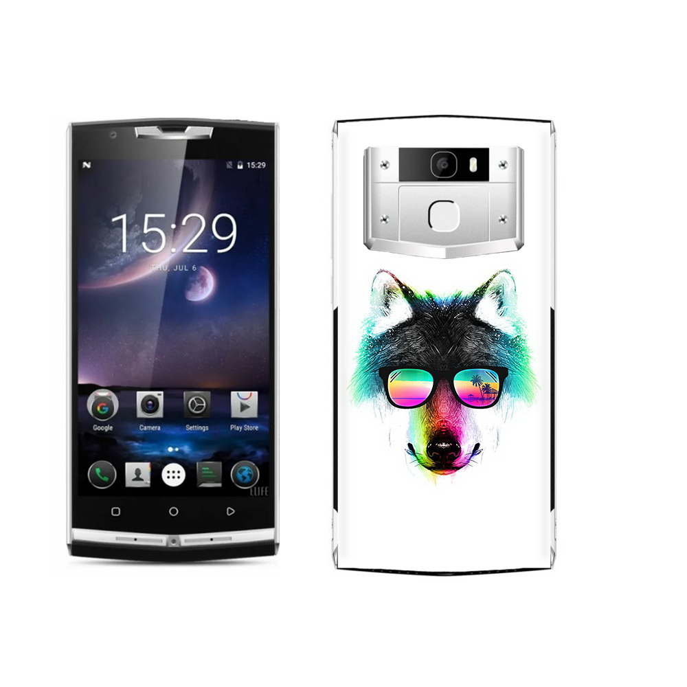 

Чехол MyPads Tocco для Oukitel K10000 Pro радужный волк, Прозрачный, Tocco