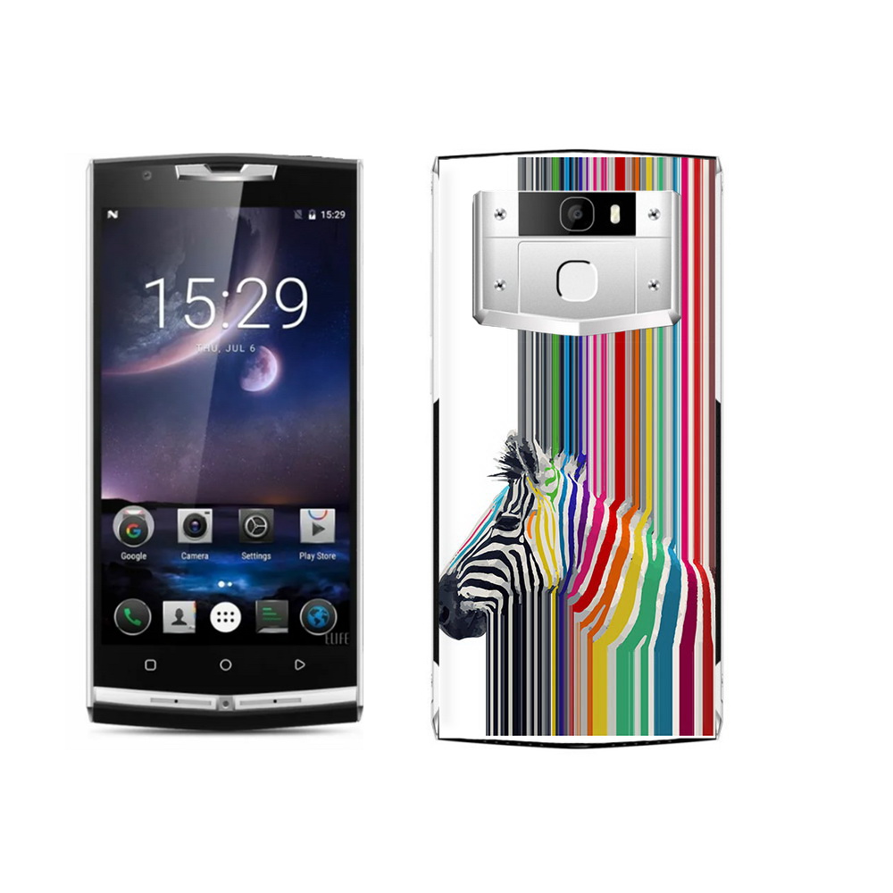 

Чехол MyPads Tocco для Oukitel K10000 Pro радужная зебра, Прозрачный, Tocco