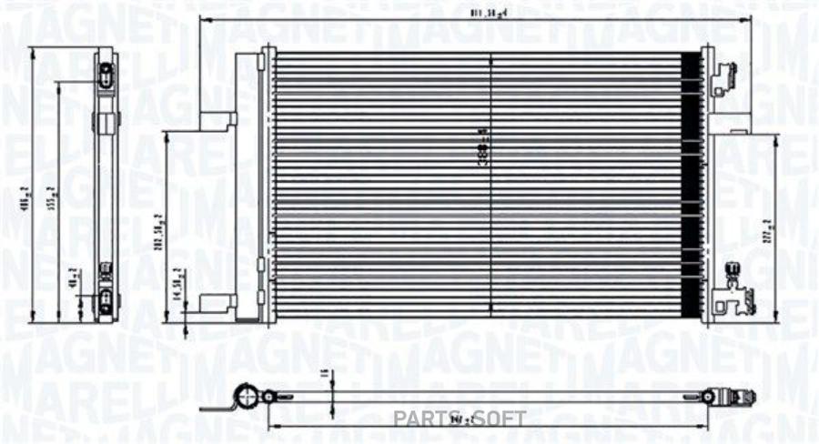 

MAGNETI MARELLI 350203760000 Радиатор кондиционера [667x396] () 1шт