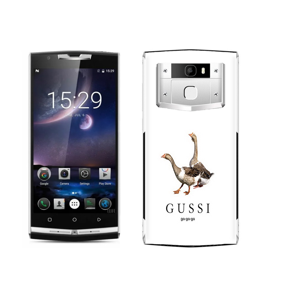 

Чехол MyPads Tocco для Oukitel K10000 Pro Гусси бренд, Прозрачный, Tocco