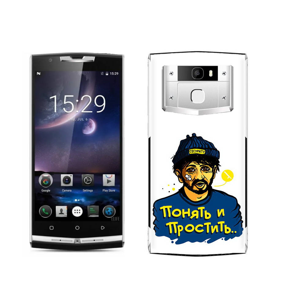 

Чехол MyPads Tocco для Oukitel K10000 Pro понять и простить, Прозрачный, Tocco