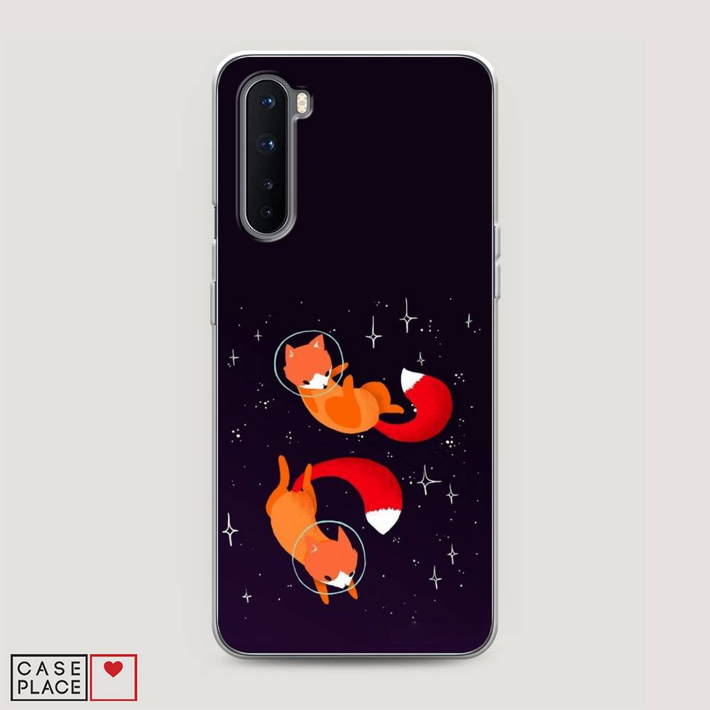 

Чехол Awog на OnePlus Nord / ВанПлас Nord "Лисы космонавты", Оранжевый, 151350-4