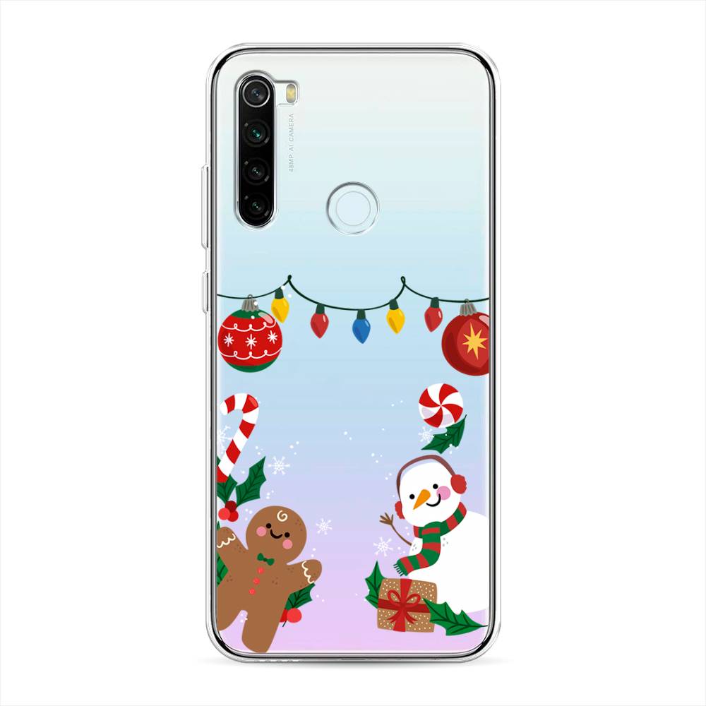 

Чехол для Xiaomi Redmi Note 8T "Новогоднее настроение", Коричневый;красный;зеленый, 37450-5