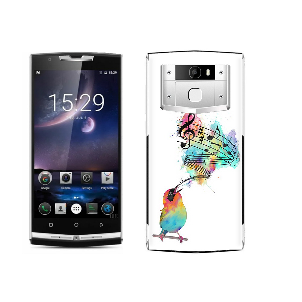 

Чехол MyPads Tocco для Oukitel K10000 Pro певчая птичка, Прозрачный, Tocco