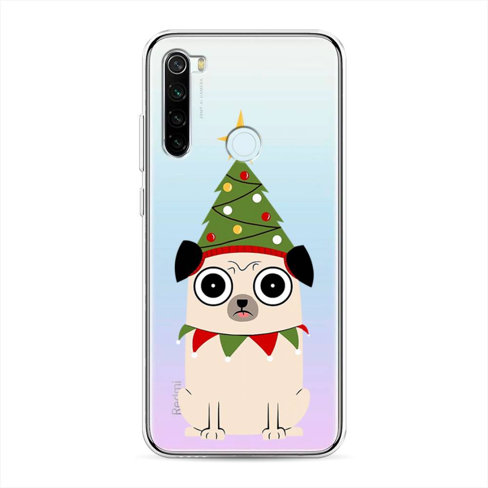 

Чехол для Xiaomi Redmi Note 8T "Собачка с ёлочкой", Бежевый;красный;зеленый, 37450-1