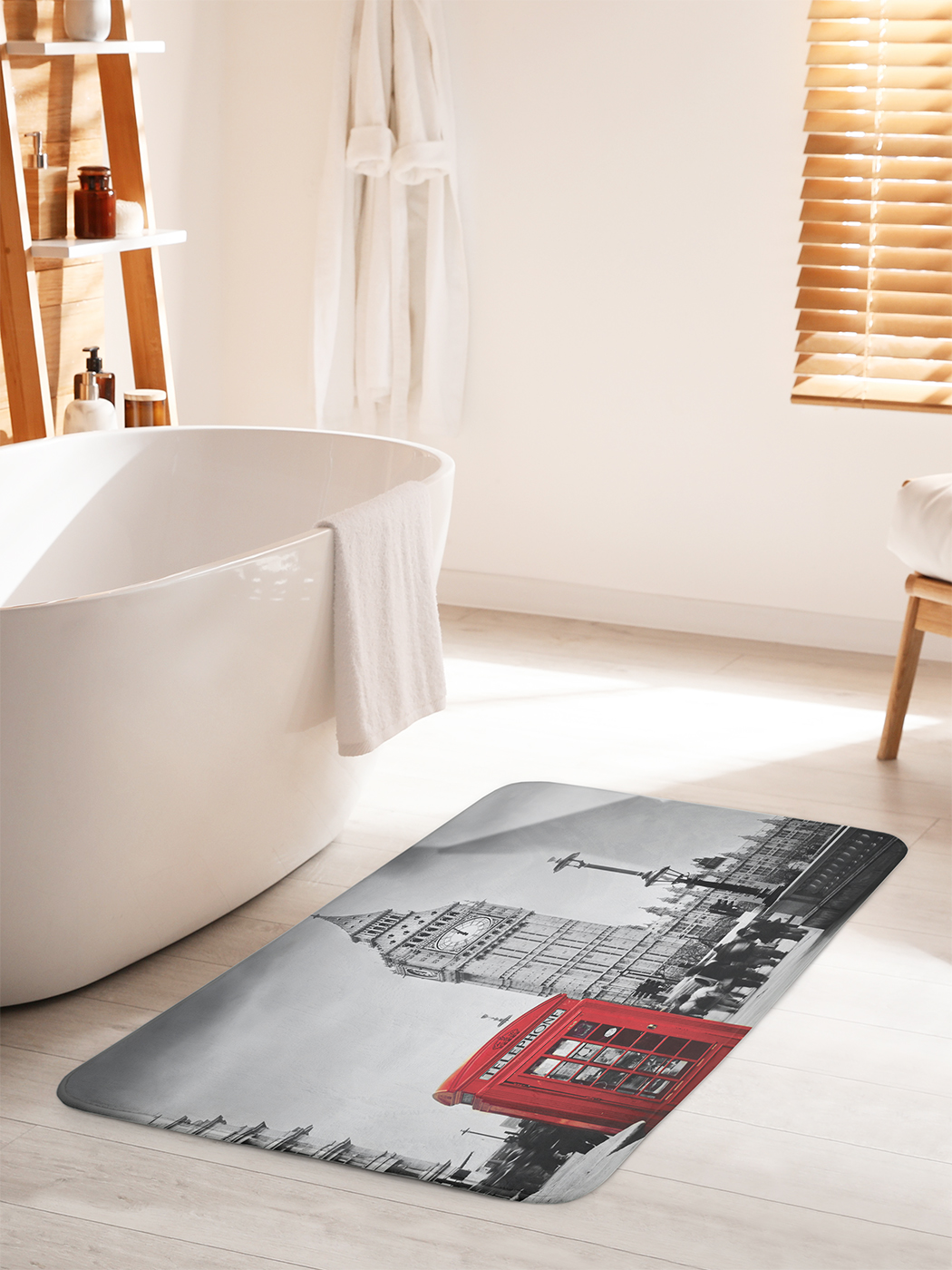 

Коврик для ванной туалета душа JoyArty "Звонок из Лондона", bath_14654_60x100
