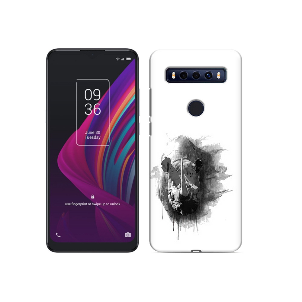 

Чехол MyPads Tocco для TCL 10 SE носорог, Прозрачный, Tocco