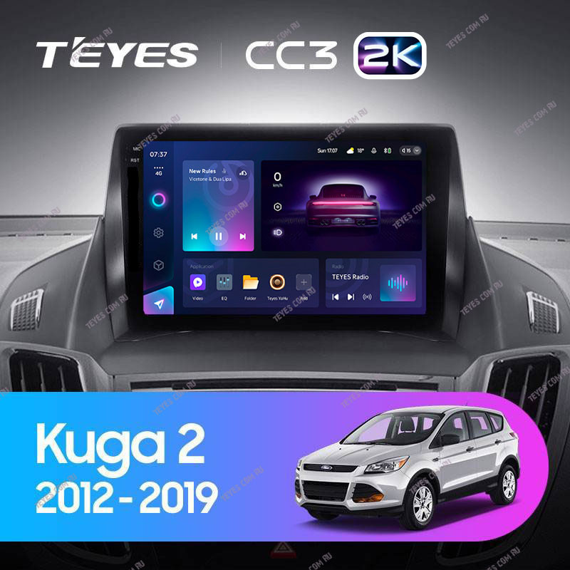 

Штатная магнитола Teyes CC3 2K 6/128 Ford Kuga 2 (2012-2019) Тип-A, CC3 2K