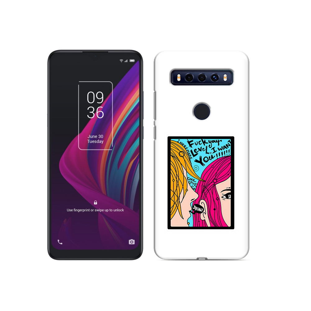 

Чехол MyPads Tocco для TCL 10 SE Выпьем, Прозрачный, Tocco