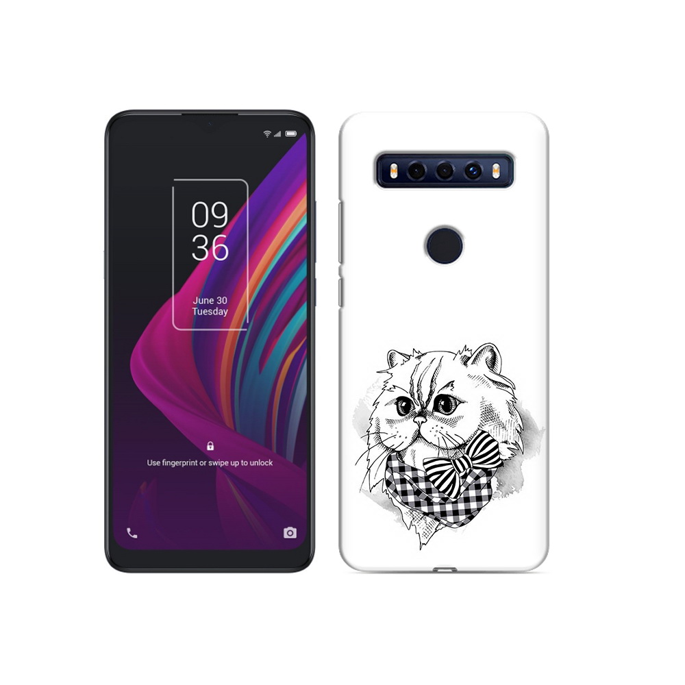 

Чехол MyPads Tocco для TCL 10 SE нарисованная красивая кошечка, Прозрачный, Tocco