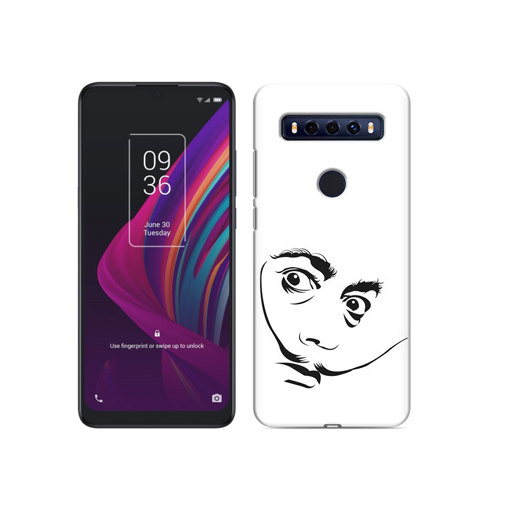 

Чехол MyPads Tocco для TCL 10 SE мужчина с длинными усами, Прозрачный, Tocco