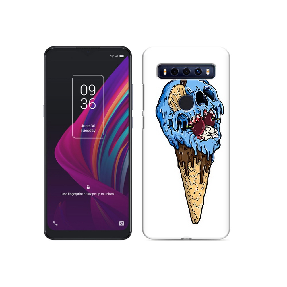 

Чехол MyPads Tocco для TCL 10 SE мороженное череп, Прозрачный, Tocco