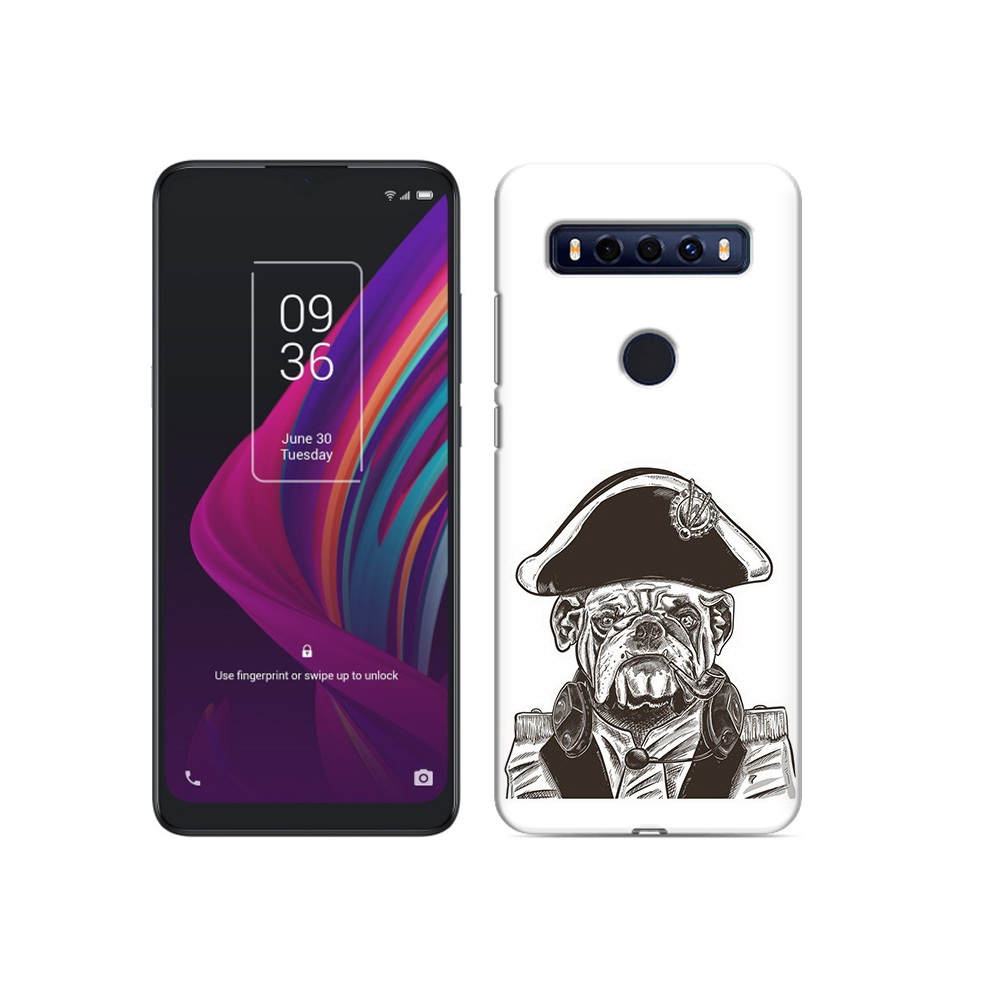 

Чехол MyPads Tocco для TCL 10 SE мопс генерал, Прозрачный, Tocco