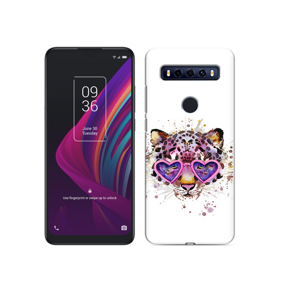 

Чехол MyPads Tocco для TCL 10 SE модный леопард, Прозрачный, Tocco