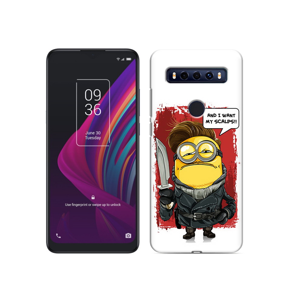 

Чехол MyPads Tocco для TCL 10 SE миньон убийца, Прозрачный, Tocco
