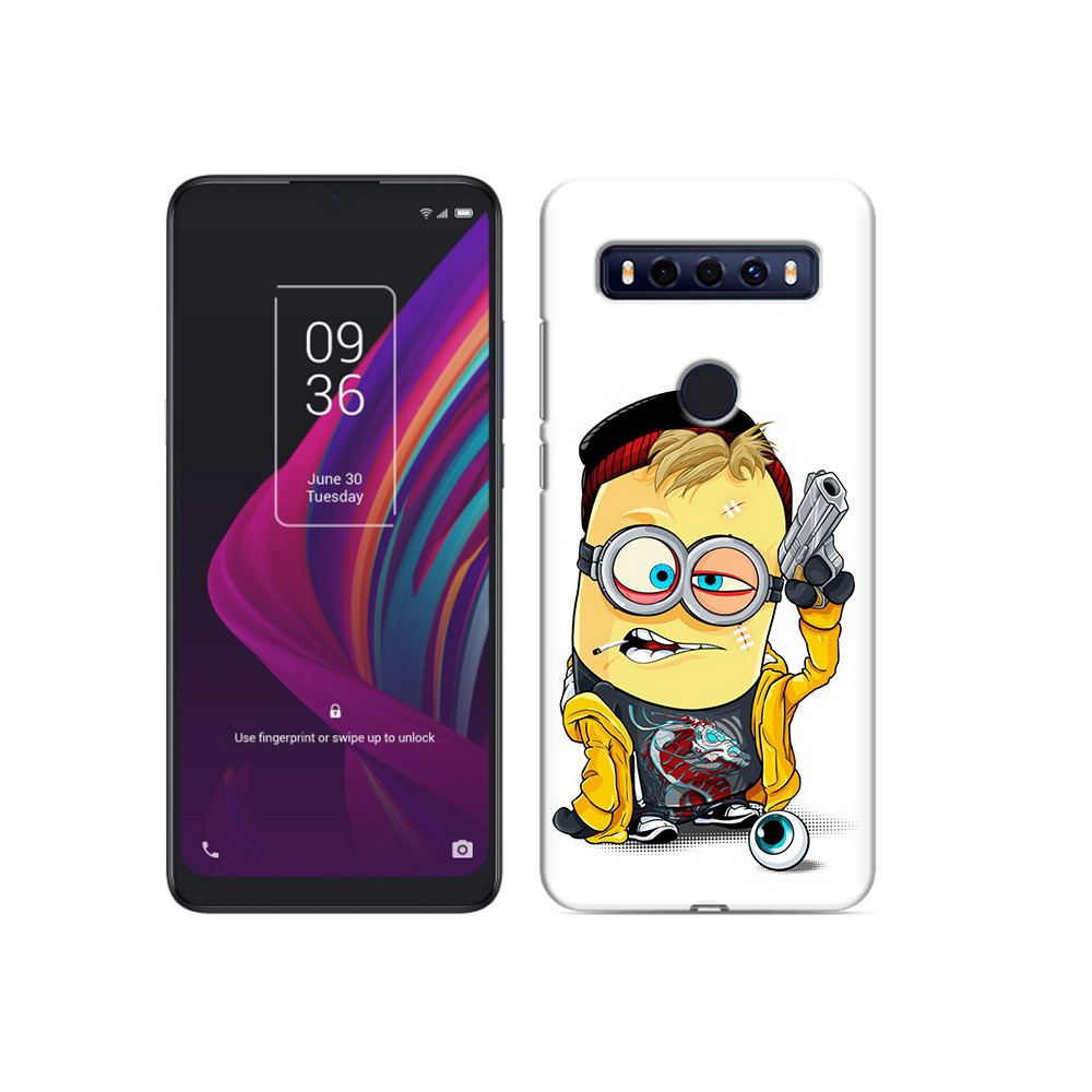 

Чехол MyPads Tocco для TCL 10 SE миньон бандит, Прозрачный, Tocco