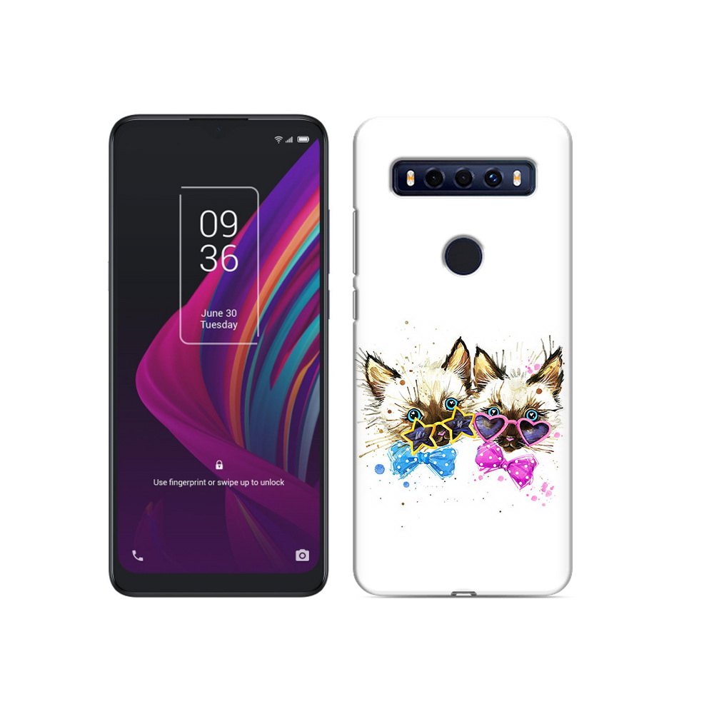 

Чехол MyPads Tocco для TCL 10 SE милые котята, Прозрачный, Tocco